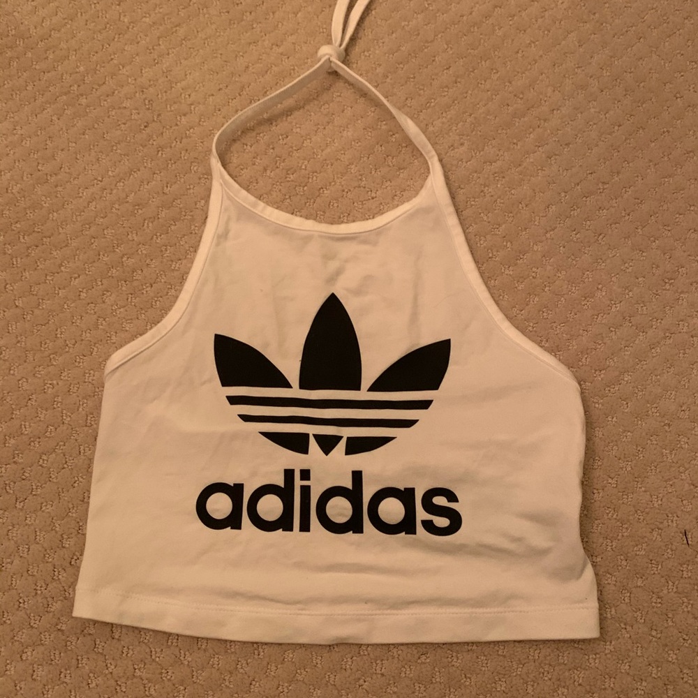 Adidas halter crop top